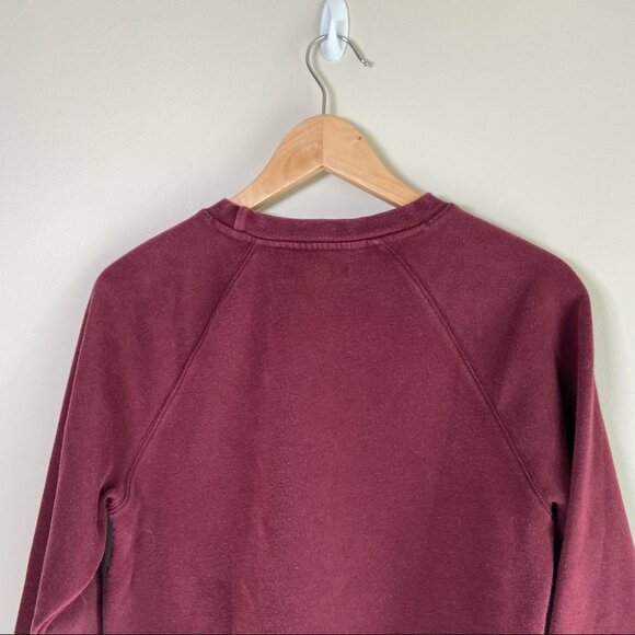 Brunette the Label BLONDE Classic Crewneck Sweatshirt Burgundy Small Medium - Picture 5 of 7